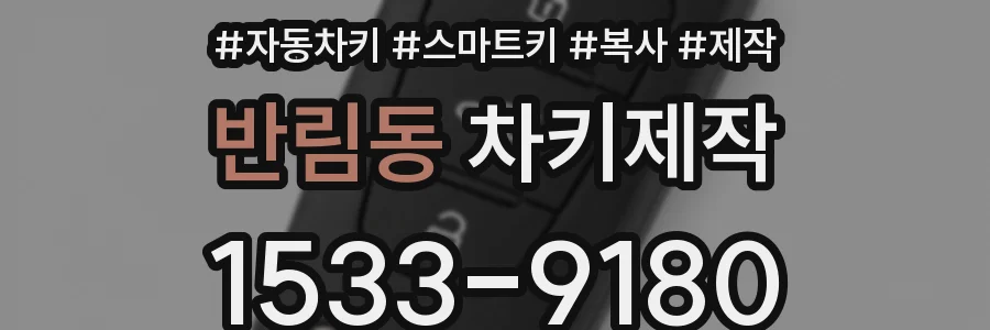 반림동 차키제작
