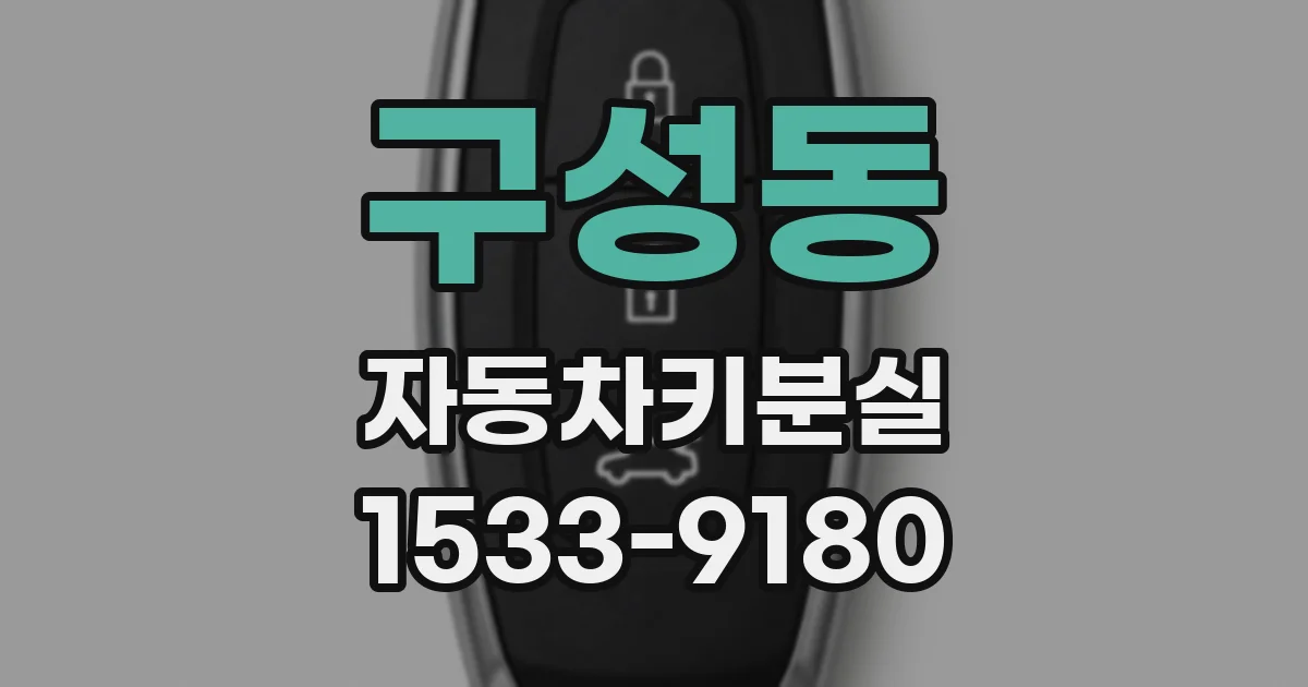 구성동 자동차키분실