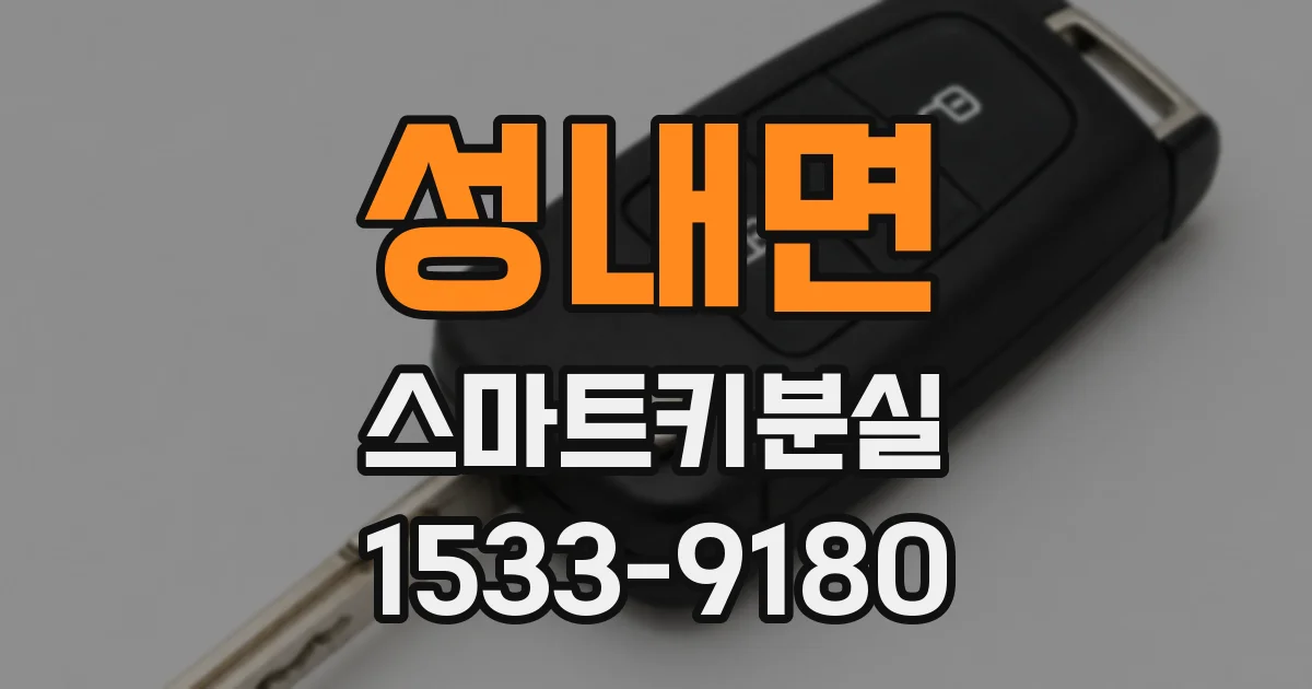 성내면 스마트키분실