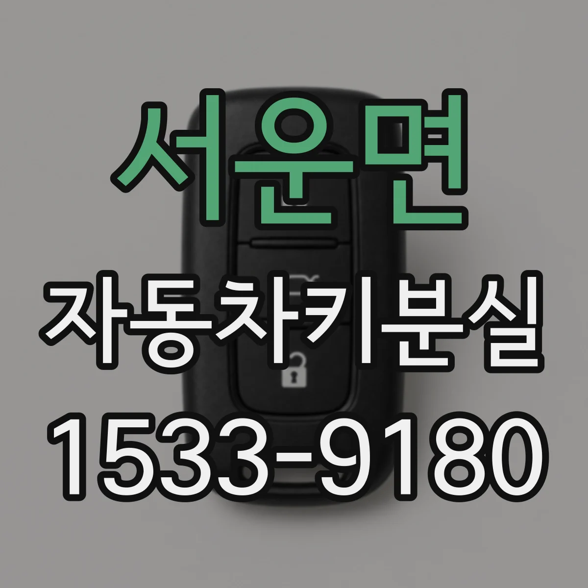 서운면 자동차키분실