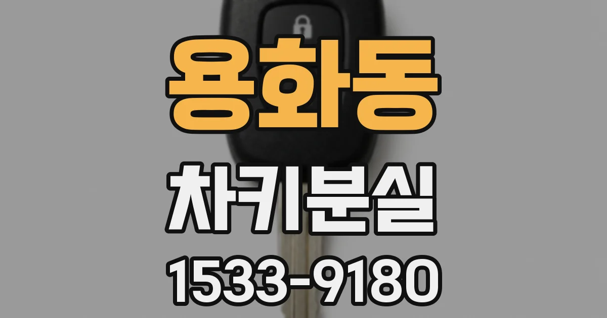 용화동 차키분실