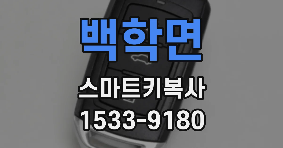 백학면 스마트키복사