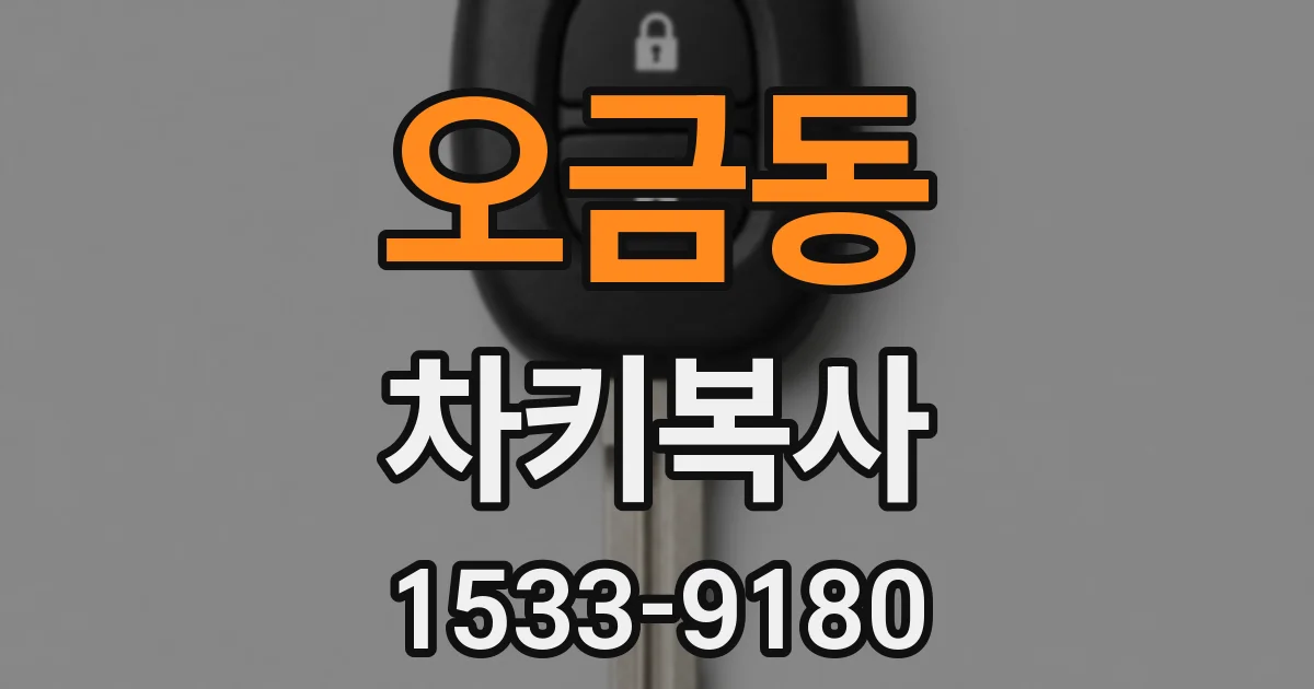 오금동 차키복사