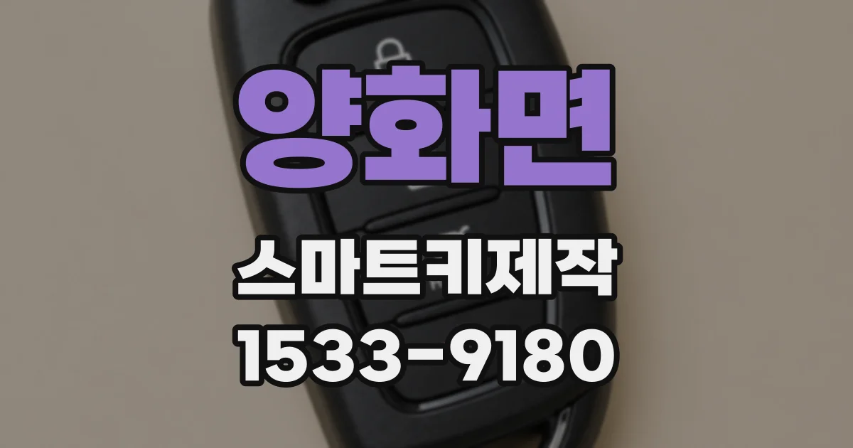 양화면 스마트키제작