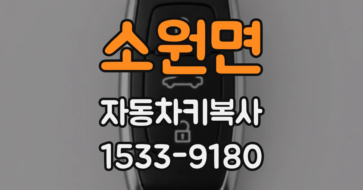 소원면 자동차키복사