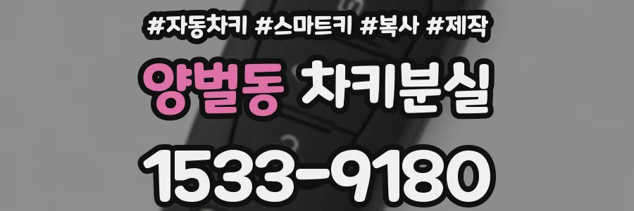 양벌동 차키분실
