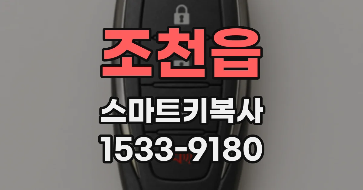 조천읍 스마트키복사