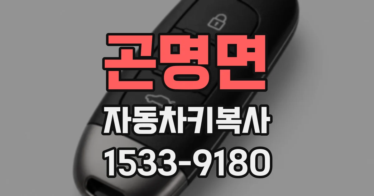 곤명면 자동차키복사