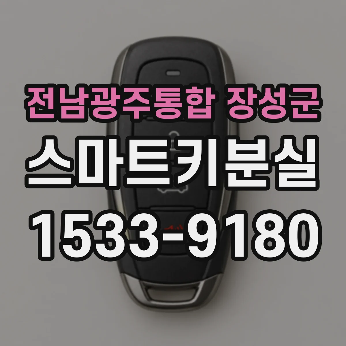 전남광주통합 장성군 스마트키분실