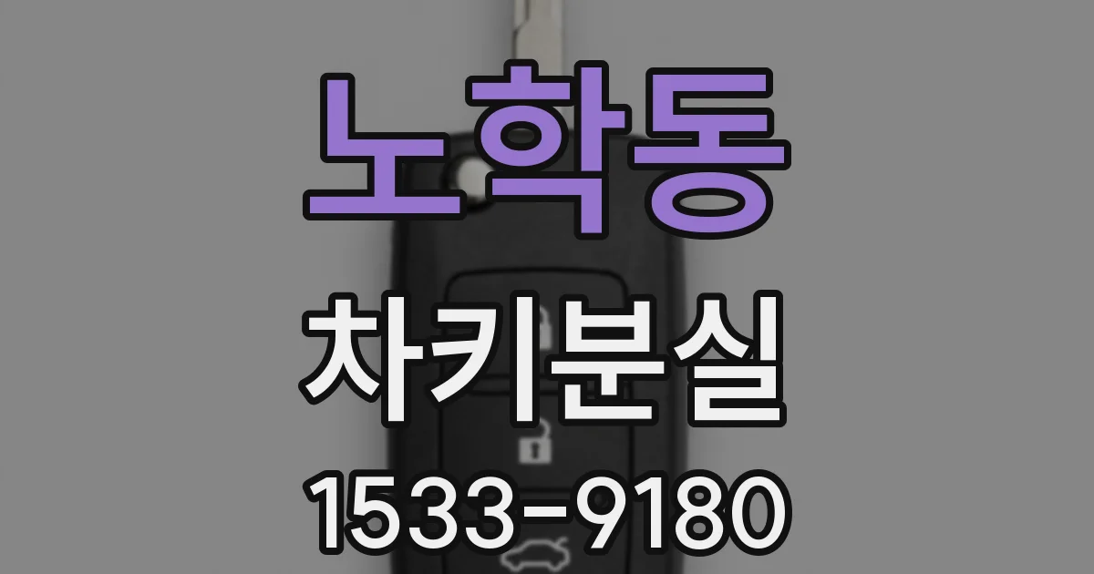 노학동 차키분실