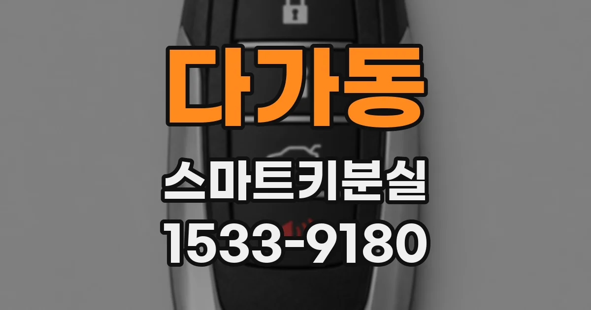 다가동 스마트키분실