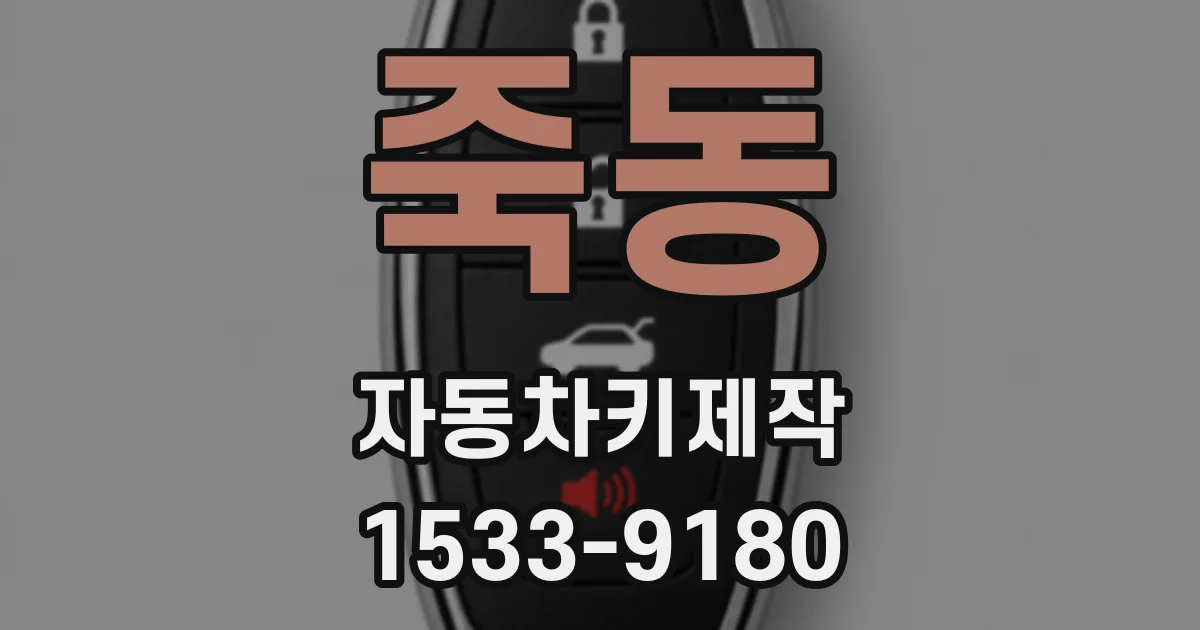 죽동 자동차키제작