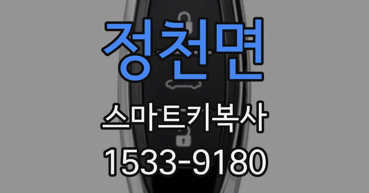 정천면 스마트키복사