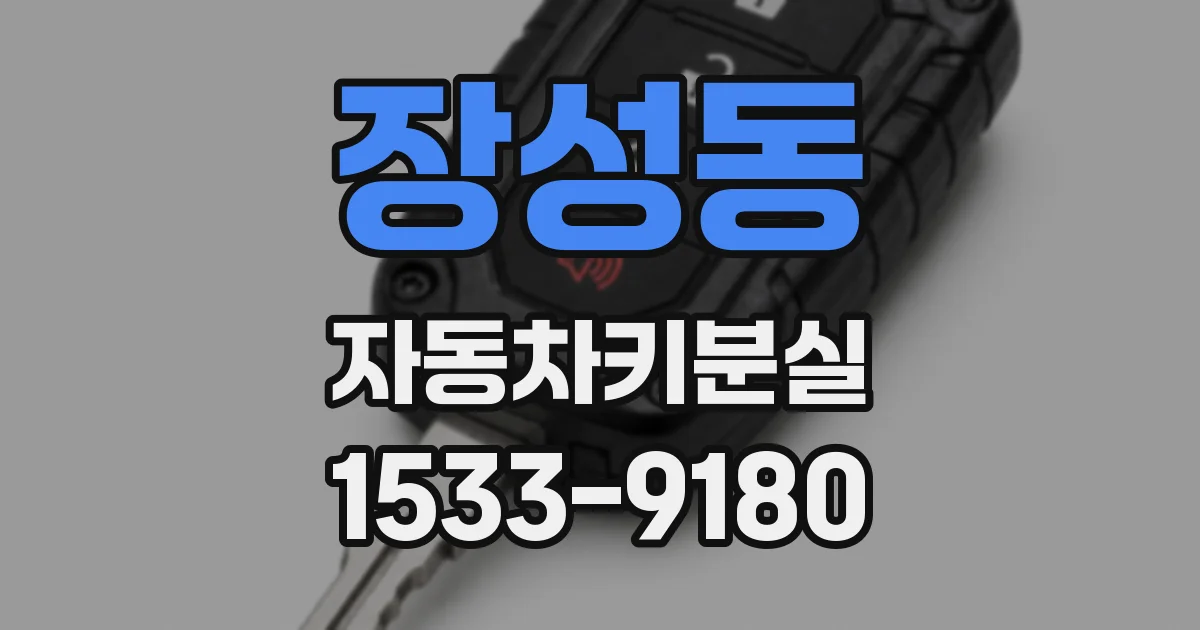 장성동 자동차키분실