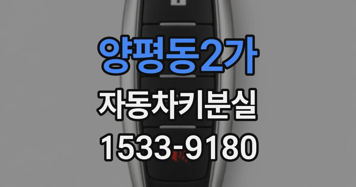 양평동2가 자동차키분실