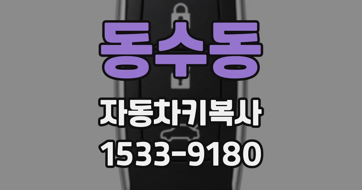 동수동 자동차키복사
