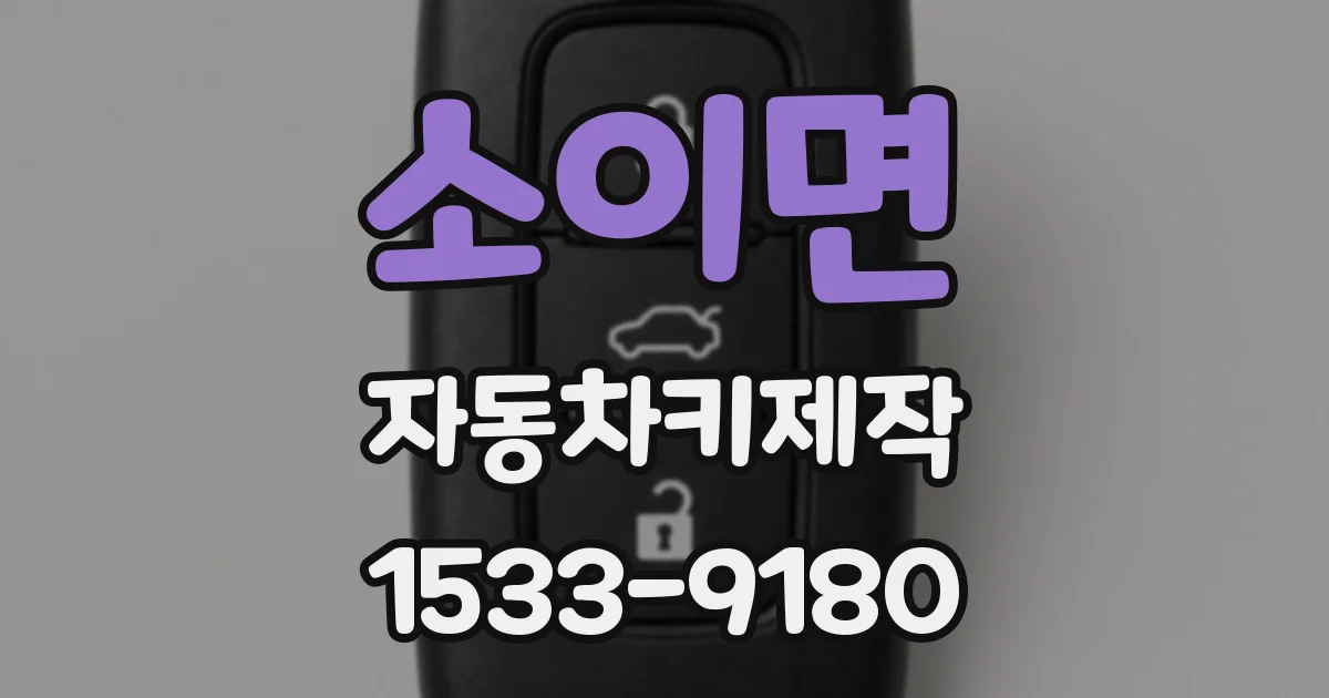 소이면 자동차키제작
