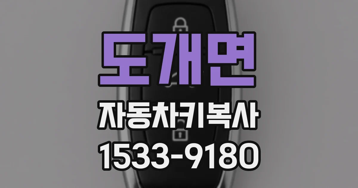 도개면 자동차키복사