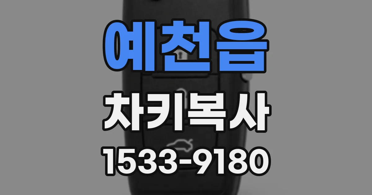 예천읍 차키복사