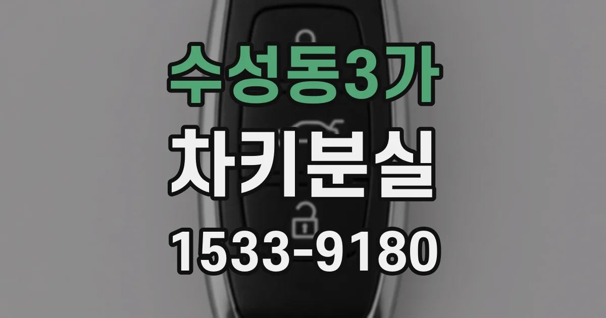 수성동3가 차키분실