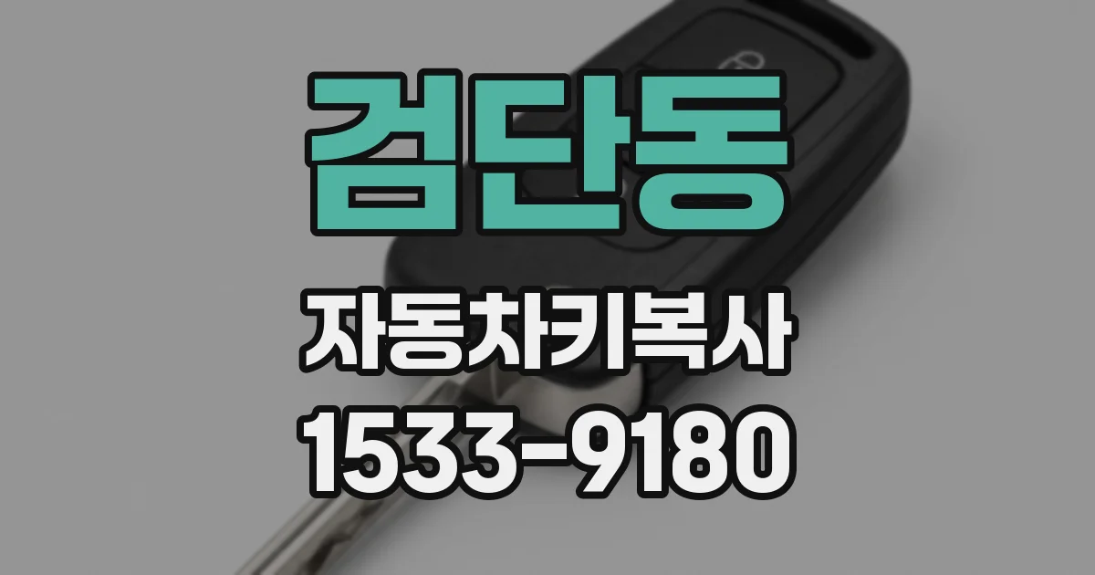 검단동 자동차키복사