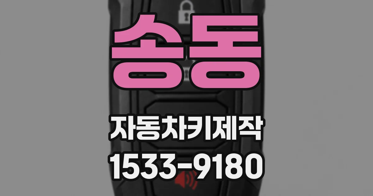 송동 자동차키제작