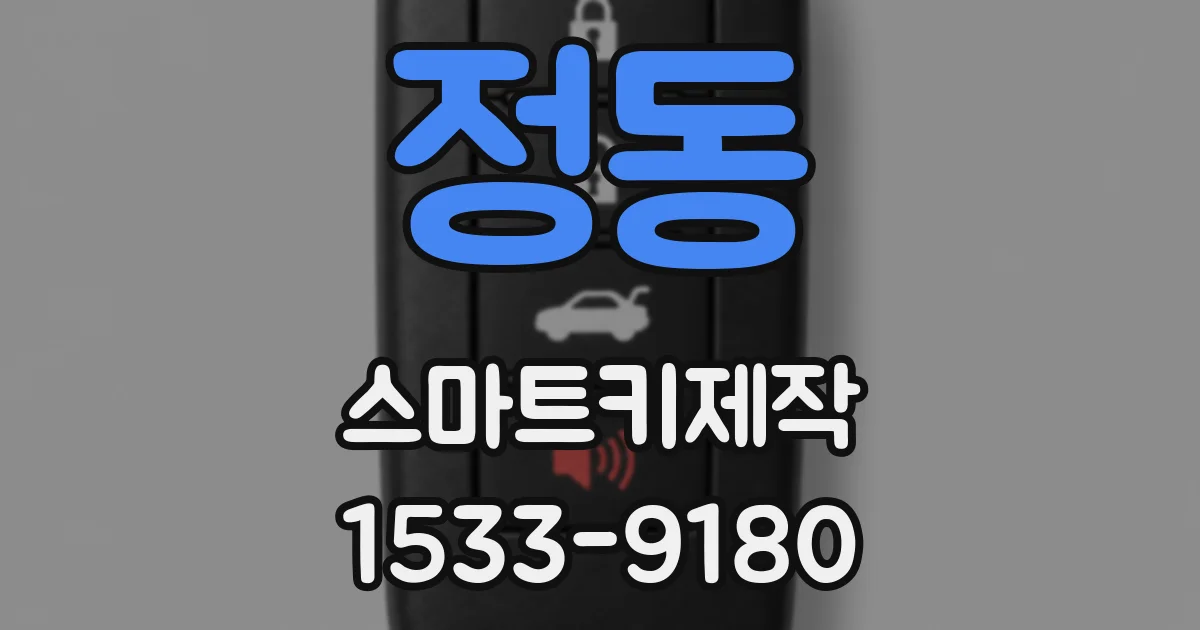 정동 스마트키제작