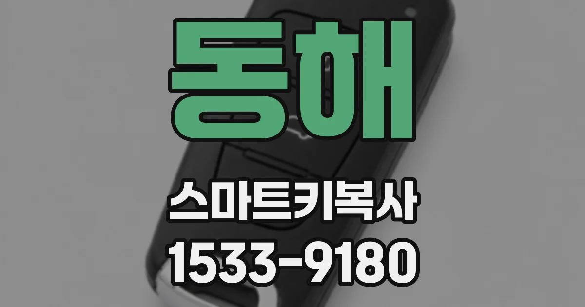 동해 스마트키복사