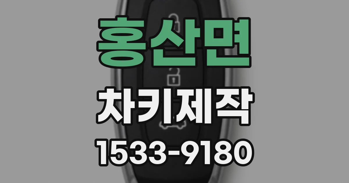 홍산면 차키제작