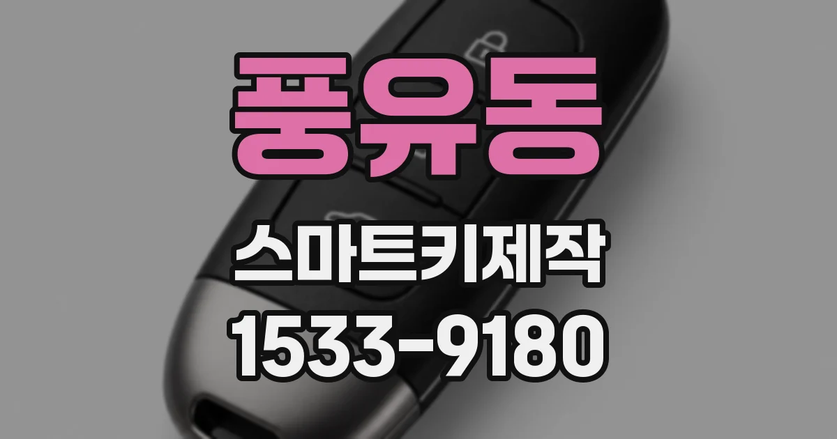 풍유동 스마트키제작
