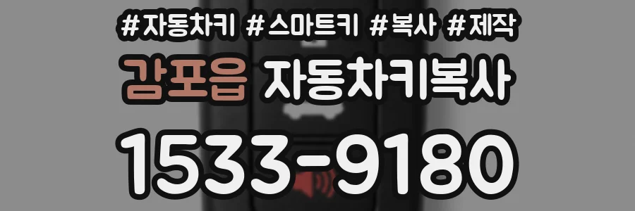 감포읍 자동차키복사