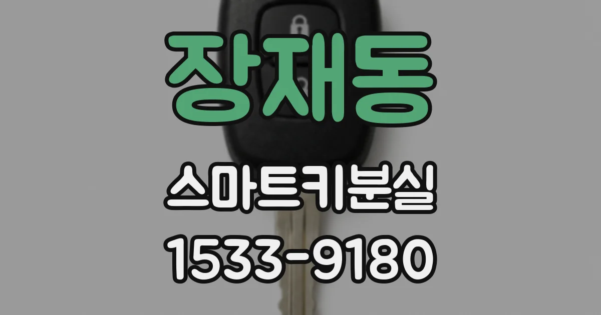 장재동 스마트키분실