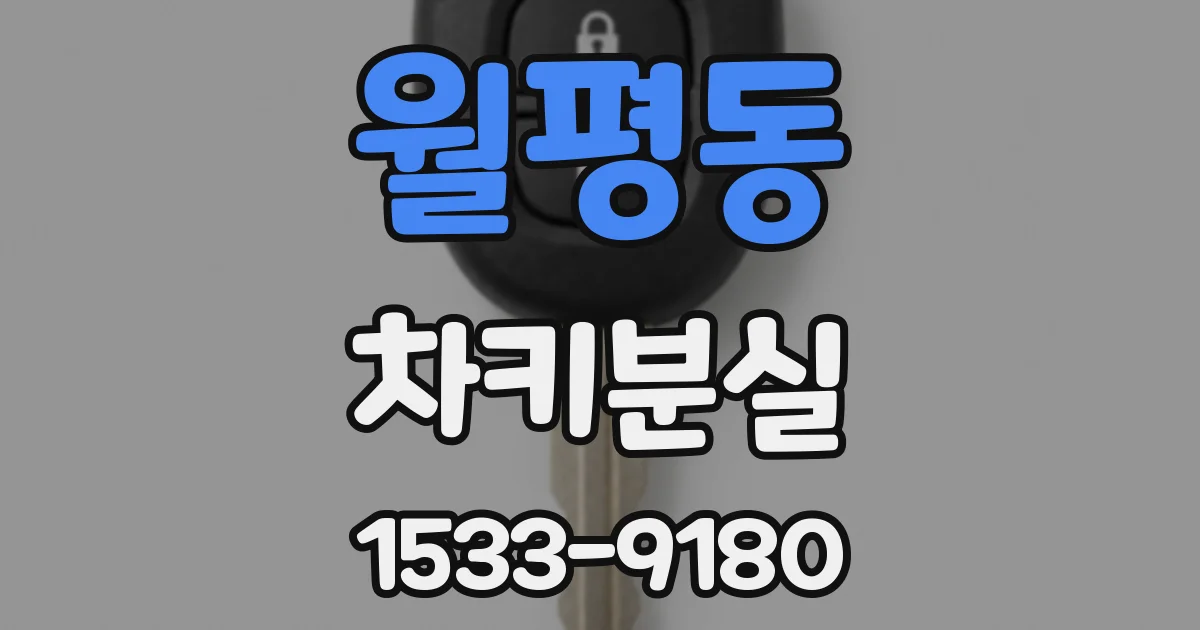 월평동 차키분실