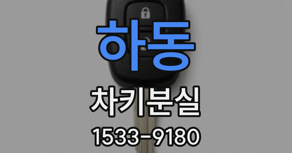 하동 차키분실