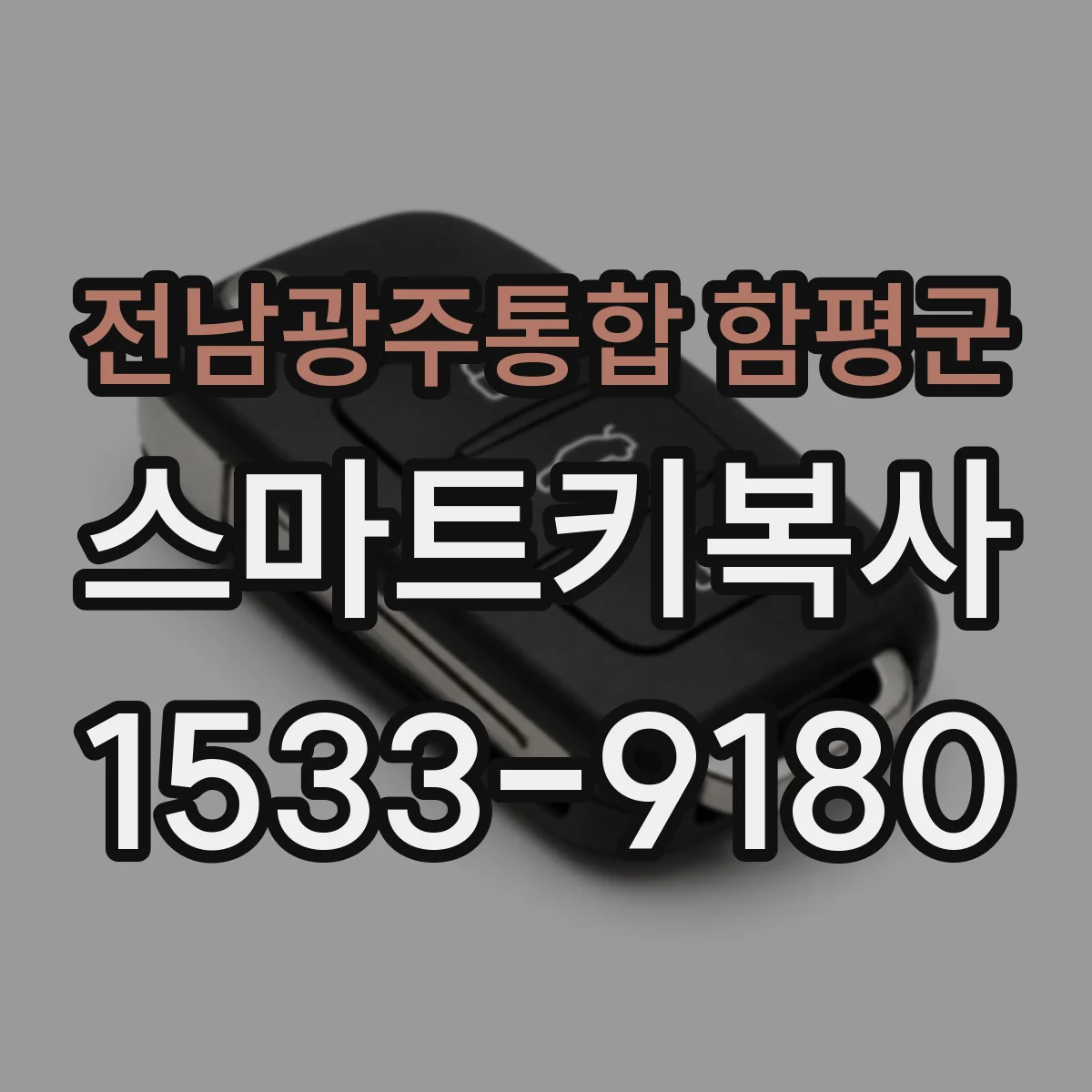 전남광주통합 함평군 스마트키복사