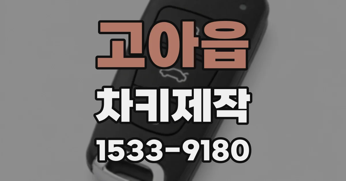 고아읍 차키제작