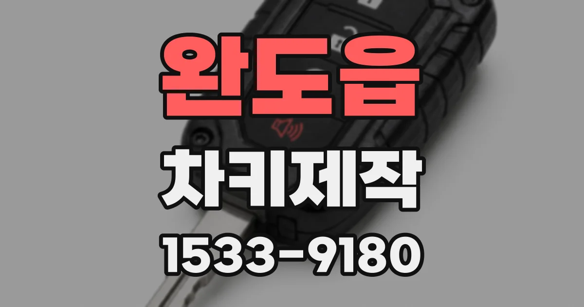 완도읍 차키제작