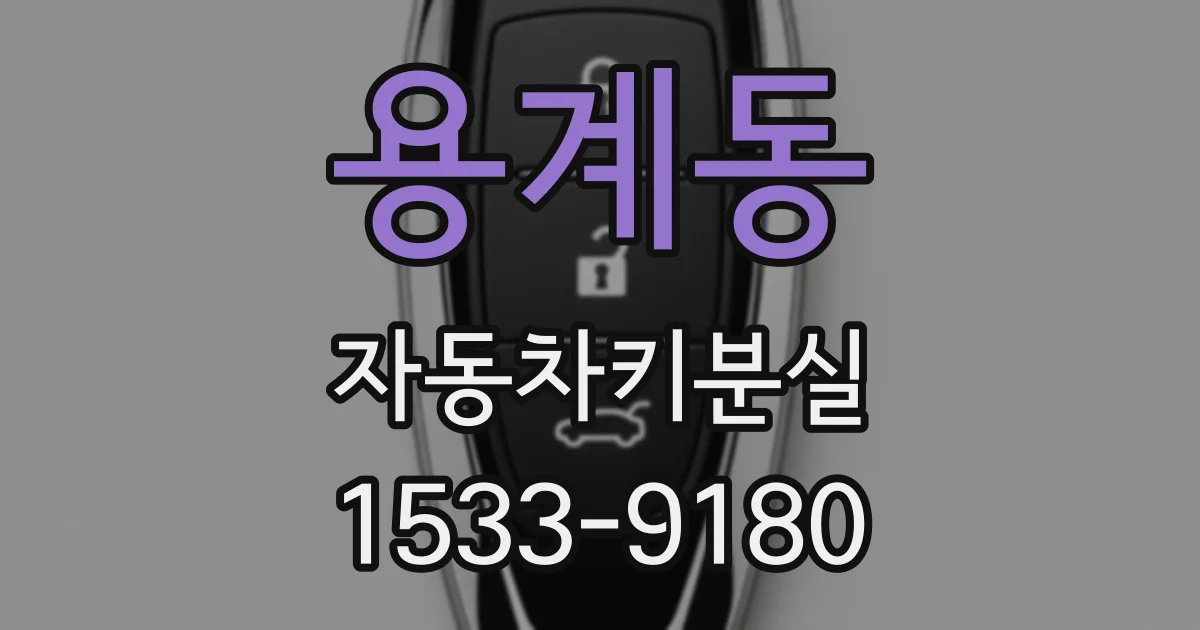 용계동 자동차키분실