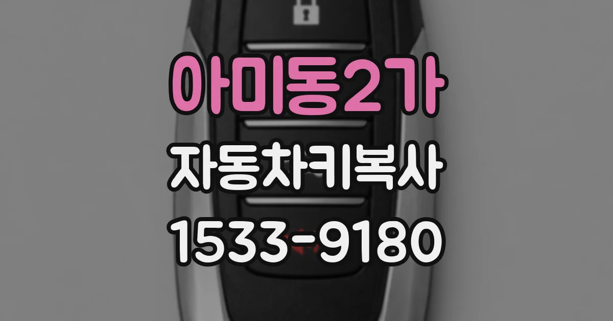 아미동2가 자동차키복사