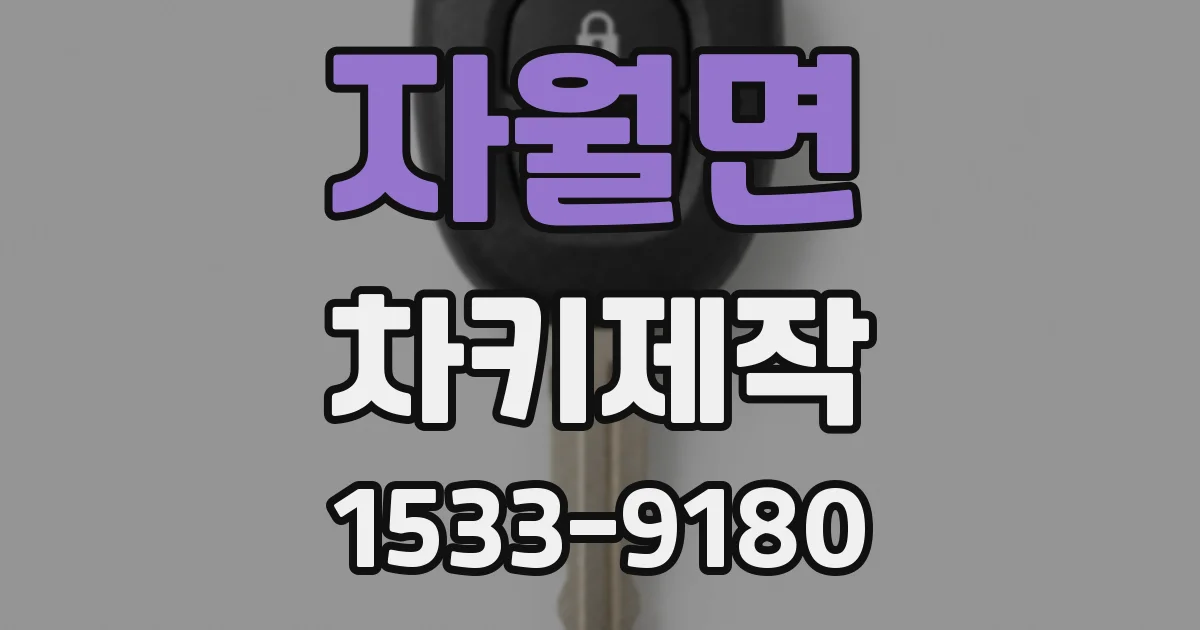 자월면 차키제작