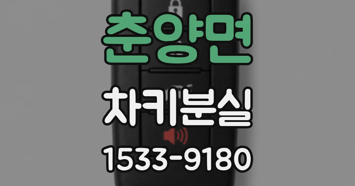 춘양면 차키분실