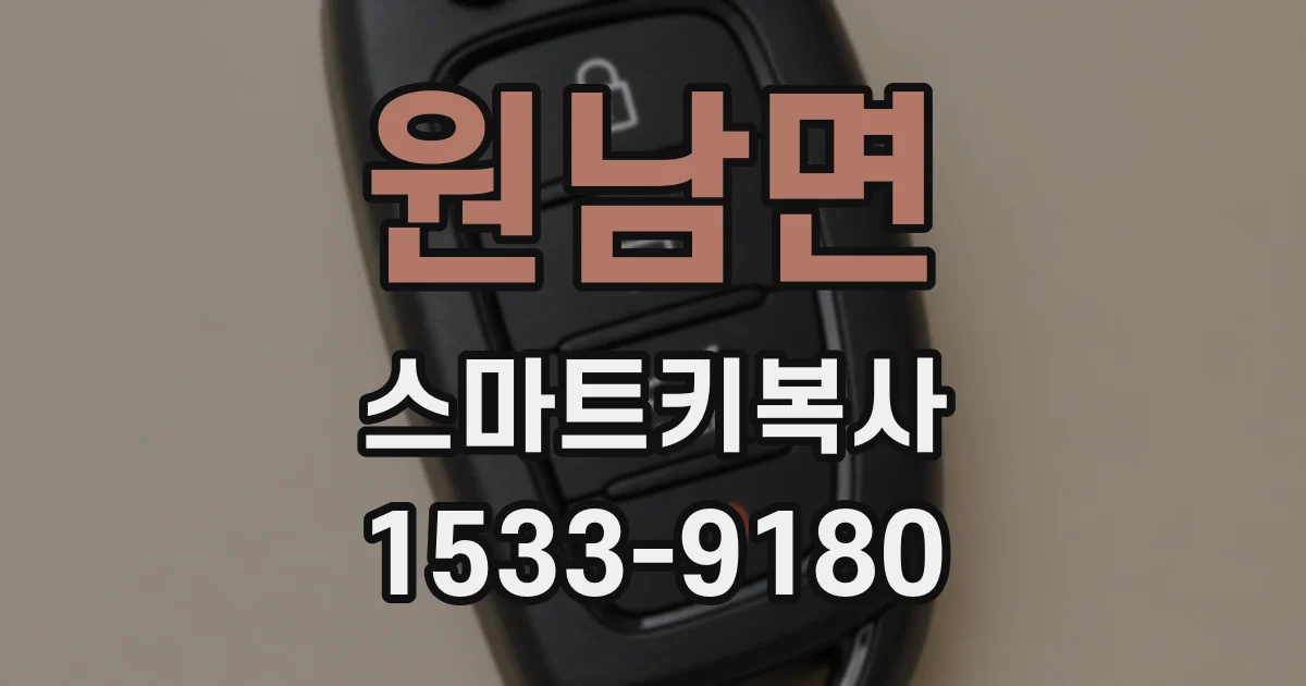 원남면 스마트키복사