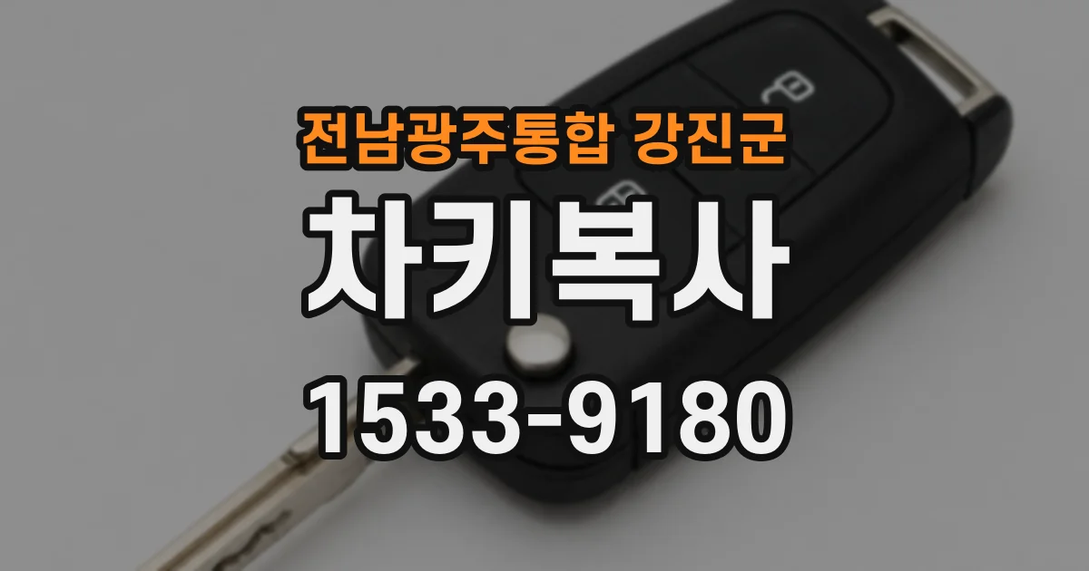 전남광주통합 강진군 차키복사