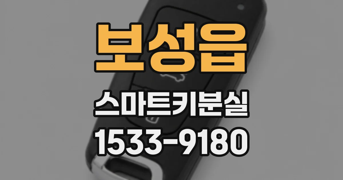 보성읍 스마트키분실