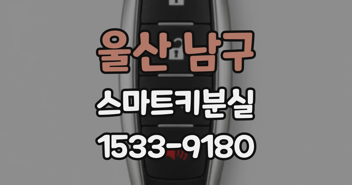 울산 남구 스마트키분실