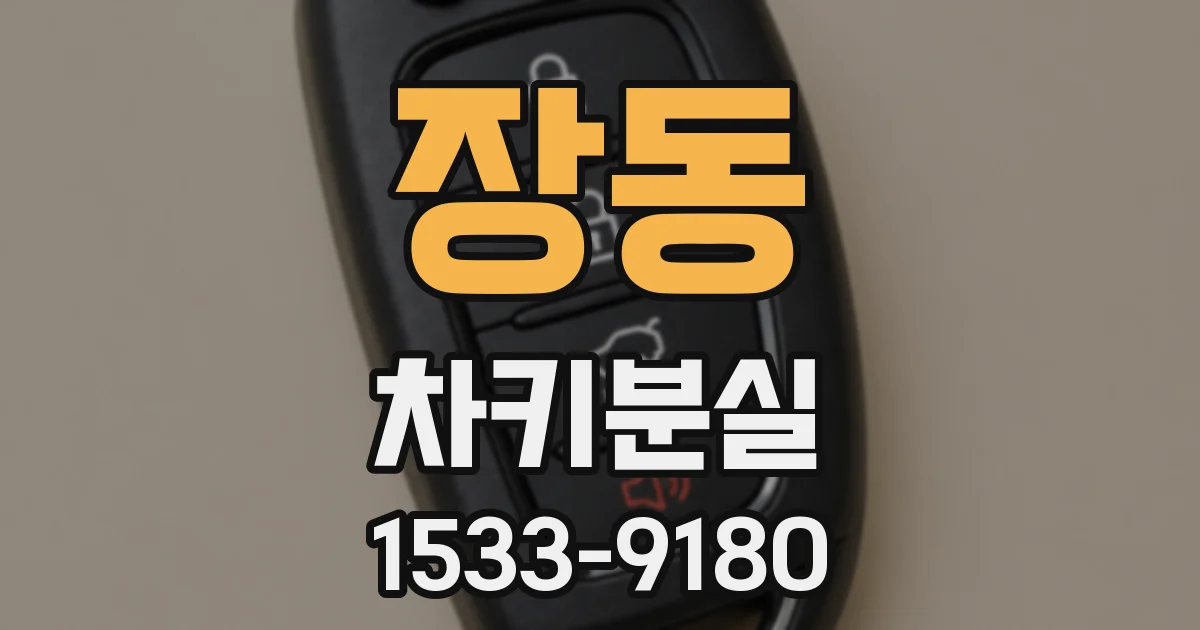장동 차키분실
