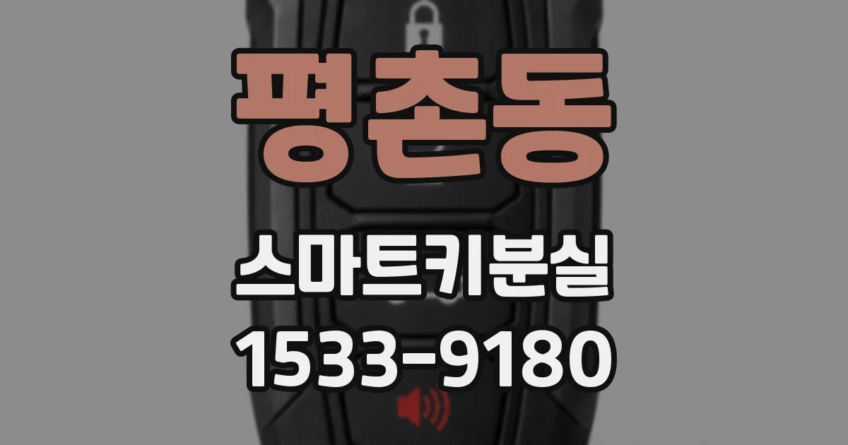 평촌동 스마트키분실
