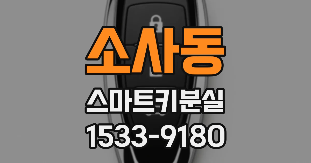 소사동 스마트키분실