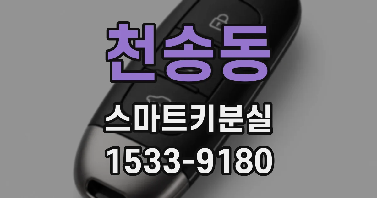 천송동 스마트키분실