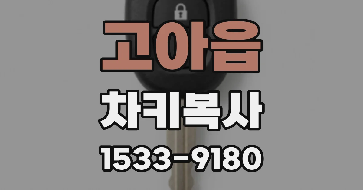 고아읍 차키복사
